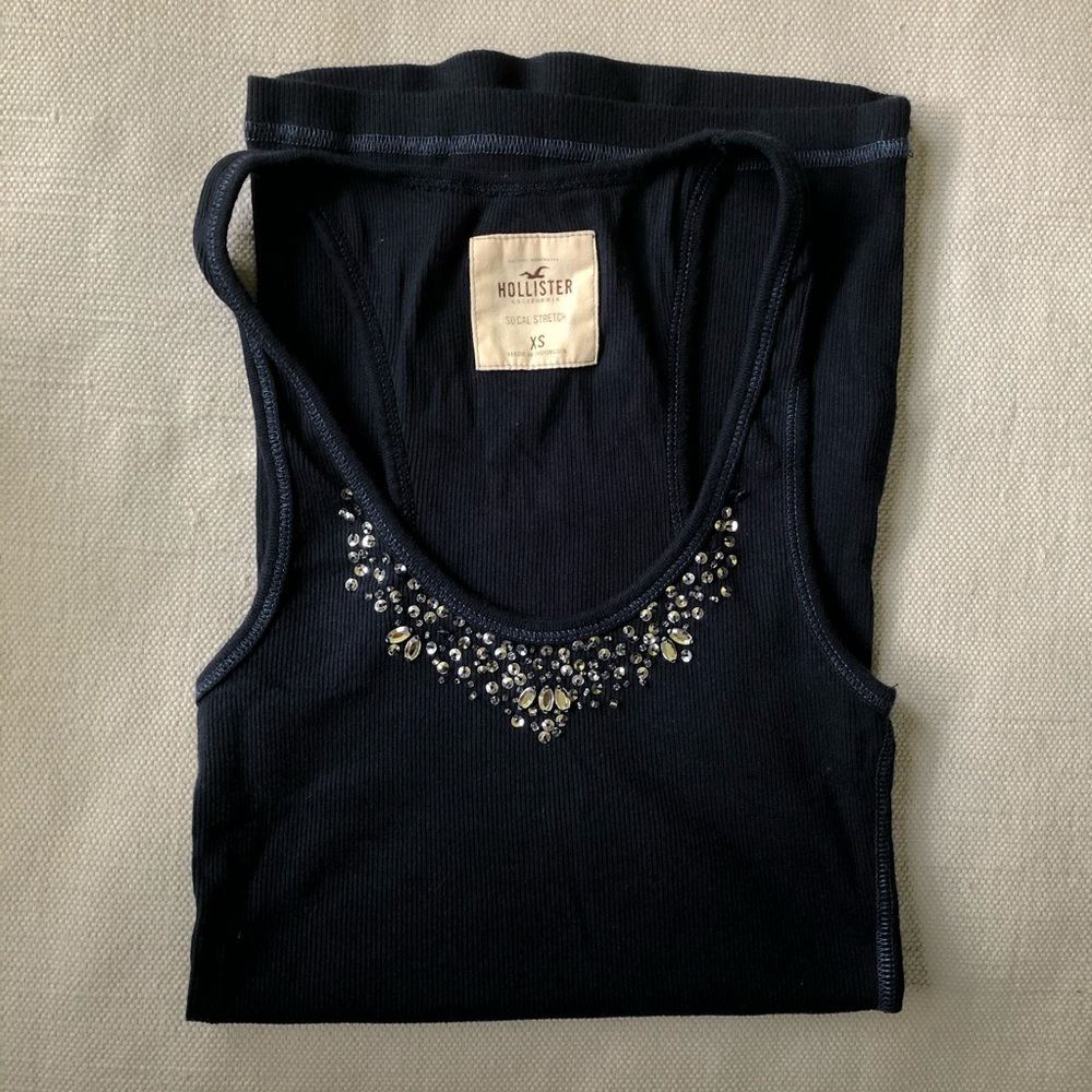 💛bedazzled Hollister tank